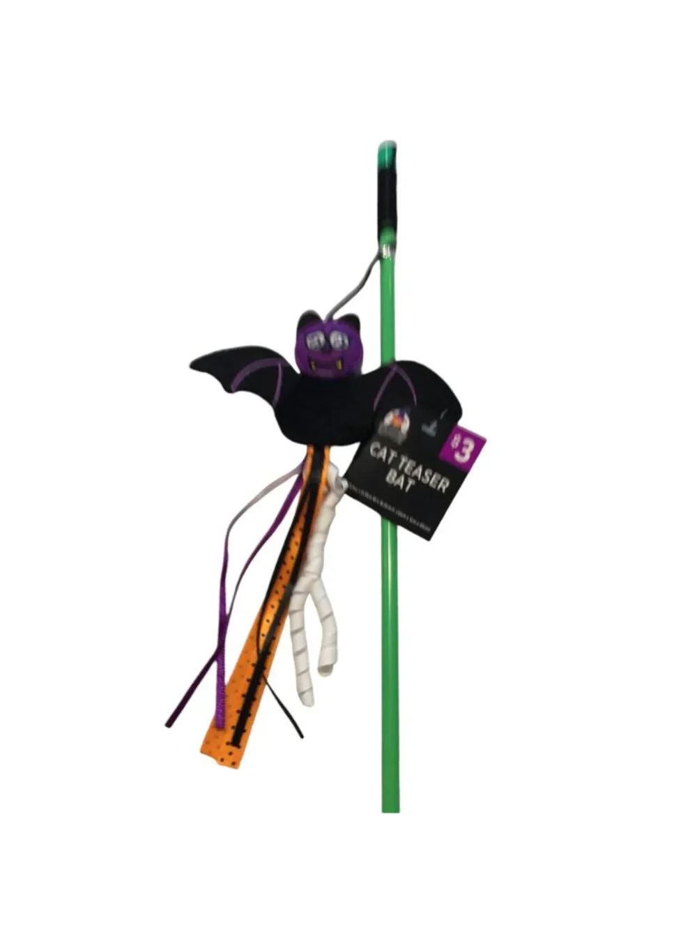 Halloween Cat Teasers Set of 6 Bat Ribbons
